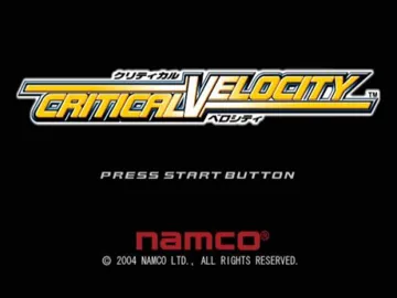 Critical Velocity (Japan) screen shot title